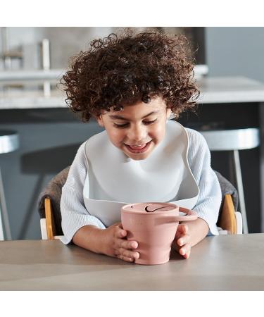 Baby Boosa Surprise Snack Pot - Dentist-Developed No-Spill Cup for On-The-Go Snacking - Collapsible & Soft Finger Food Container - Explore Healthy Treats with Easy Access - BLW Milano Black - Buy Online on GoSupps.com