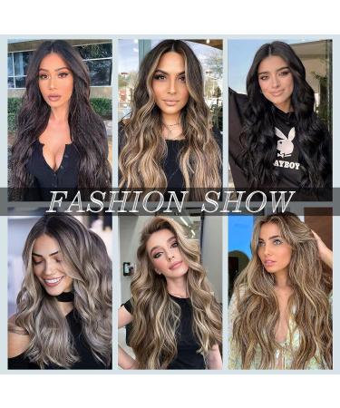 20 Inch Soft Mixed Blonde Clip in Hair Extensions - 4Pcs Thick Double Weft for Women - Synthetic Hairpieces for Everyday Wear - Buy Online on GoSupps.com