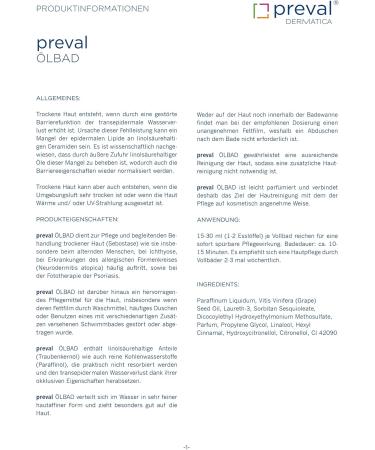 Preval Oil Bath 500 ml | Moisturizing Emulsion for Dry & Sensitive Skin - International Shipping Available - Buy Online on GoSupps.com