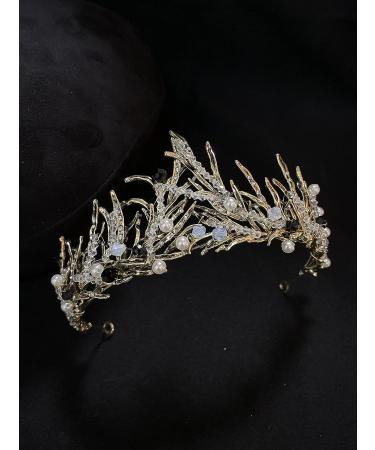 Sunshinesmile Handmade Black Rhinestone Bridal Crown - Vintage Princess Wedding Tiara - Buy Online on GoSupps.com