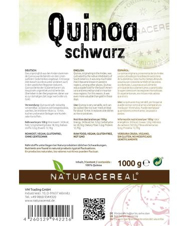 Naturacereal Quinoa 1kg - Premium Black Quinoa for Healthy Meals | Buy Internationally - Buy Online on GoSupps.com