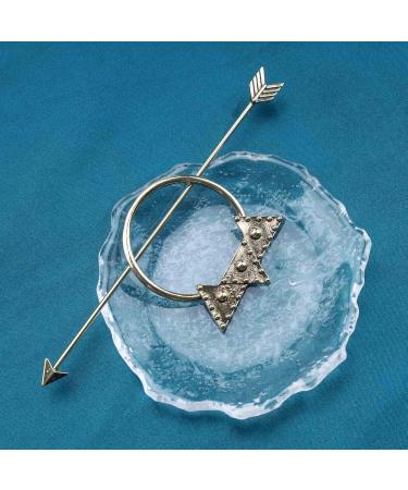 Yheakne Antique Arrow Circle Hair Slide Clip Barrette Geometric Hair Stick Holder Pin Vintage Hair Slide Bun Holder Alloy Hair Clip Metal Decorative Hair Accessories for Women and Girls (Gold) - Buy Online on GoSupps.com