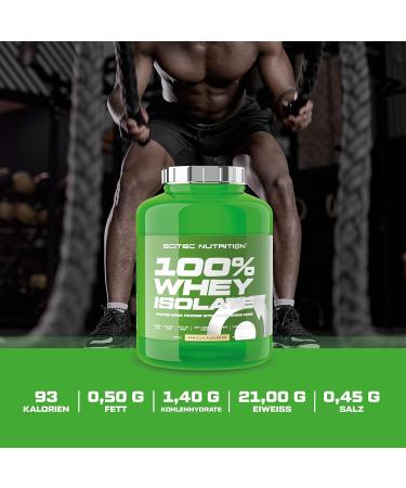 Buy Scitec Nutrition 100% Whey Isolate 2kg - Pure Protein with BCAAs Glutamine & Arginine Sugar & Gluten-Free Vanilla Forest Fruit Flavor - International Shipping Available - Buy Online on GoSupps.com
