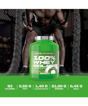 Scitec Nutrition 100% Whey Isolate - Pure Protein with BCAAs Glutamine & Arginine - Gluten & Sugar-Free - 2kg Strawberry White Chocolate - Buy Online on GoSupps.com