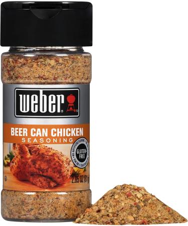 Weber Seasoning Beer Can Chicken 2.85 Ounce Jar (3 Pack) - Buy Online on GoSupps.com