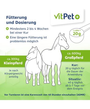 Vitpet+ Magrelax for Horses - Magnesium & Tryptophan Support for Muscles & Relaxation | 2kg with Dosing Spoon - Buy Online on GoSupps.com