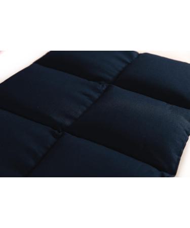 Giraffenland Large Grape Seed Pillow 40x30cm - Dark Blue Heat & Cold Therapy - 6-Chamber Design - Buy Online on GoSupps.com
