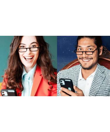 Reading Glasses for iPhone 13 - Stylish Black 2.5 Magnification Case Included - Buy Online on GoSupps.com