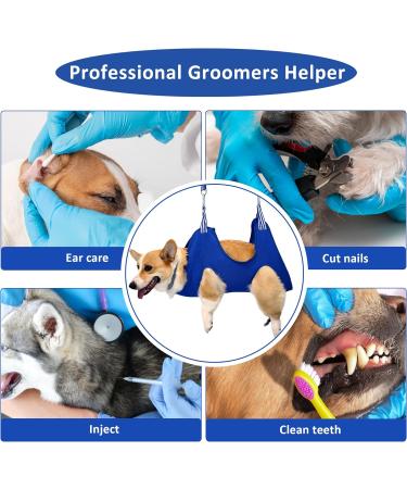 IOKHEIRA Dog Grooming Hammock & Harness with Grooming Kit | Pet Holder for Bathing & Trimming | Pet Comb & Brushes Included | Size Medium - Buy Online on GoSupps.com