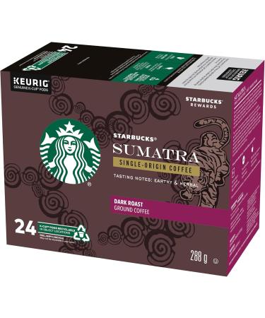Starbucks French Roast Dark Roast Coffee Single Serve Keurig K-Cup Pods 24 Capsules & Sumatra Dark Roast Coffee Single Serve Keurig K-Cup Pods 24 Capsules - Buy Online on GoSupps.com