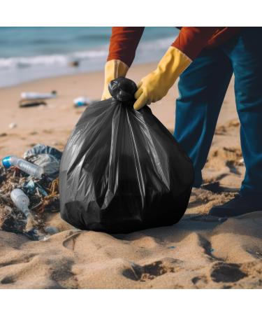 Buy D.Rect 120L Garbage Bags - 25 Durable Plastic Kitchen Bags | Eco-Friendly Recycled Waste Bags | Black Heavy-Duty Trash Bags - Buy Online on GoSupps.com