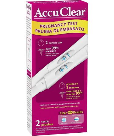 Accuclear Pregnancy Test 2-Count - Pack of 2 | Accurate Results at Home - Buy Online on GoSupps.com