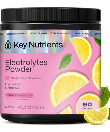 KEY NUTRIENTS Electrolytes Powder No Sugar - Hydration Powder - No Calories - 90 Servings - Made in USA