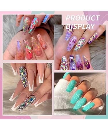 Venares Square Nail Tips Set - 500Pcs Short Fake Nails with Glue and Accessories - Buy Online on GoSupps.com