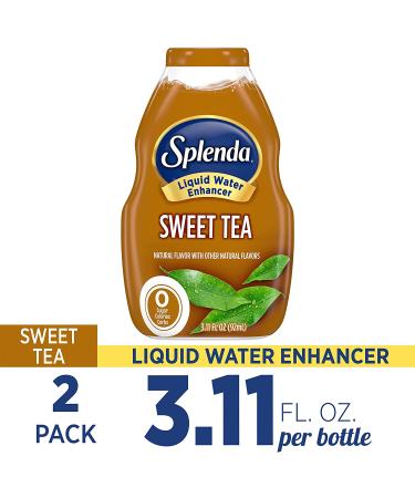 SPLENDA Liquid Sweet Tea Water Enhancer Drops 3.11 Fl Oz (Pack of 2) - Sugar Free, Zero Calorie, Natural Flavor Drink Mix - Buy Online on GoSupps.com