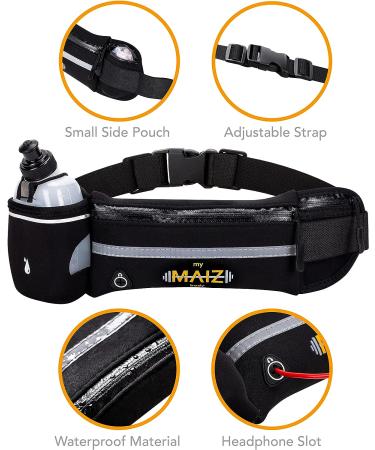MyMAIZBody Running Belt with Water Bottle  Carry Bag and Running 101 E-Book  Running Phone Holder for Women and Men  Water Resistant and Non Bouncing  Perfect for Running  Cycling and Walking - Buy Online on GoSupps.com