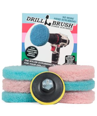 Drillbrush Power Scumbusting Scrubbing Pads Bathroom Surfaces Shower Tubs Tile