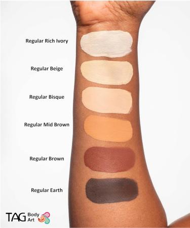 TAG Face and Body Paint - Skin Tone Mid Brown 32gm | High-Quality Body Art | International Shipping Available - Buy Online on GoSupps.com