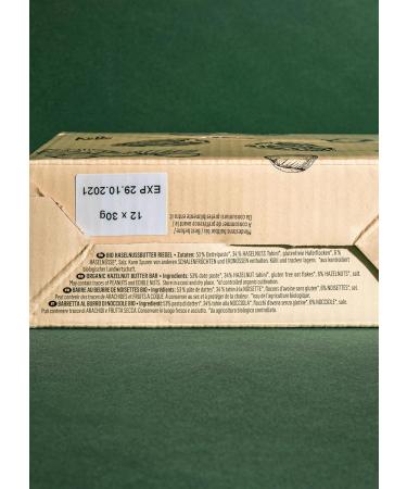 KoRo - Organic hazelnut puree bar 12 x 30 g - Buy Online on GoSupps.com