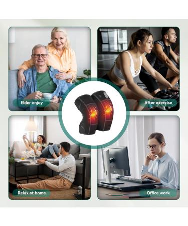 Snailax Heated Knee Massager - Pain Relief 3 Heat Levels & Vibration Modes Arthritis Knee Wrap Leg Massager (Not Cordless - Buy Online on GoSupps.com