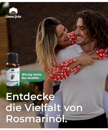 Buy EMMA Gr n Bio Rosemary Oil - 100% Natural Organic Rosemary from Greece | High Dose Essential Oil for Culinary & Aromatherapy Use - Buy Online on GoSupps.com