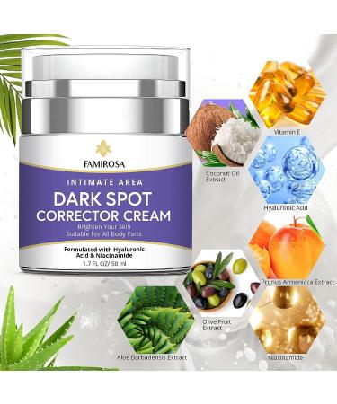 Intimate Dark Spot Corrector Cream with Hyaluronic Acid, Niacinamide & Vitamin C - 50ml - Buy Online on GoSupps.com
