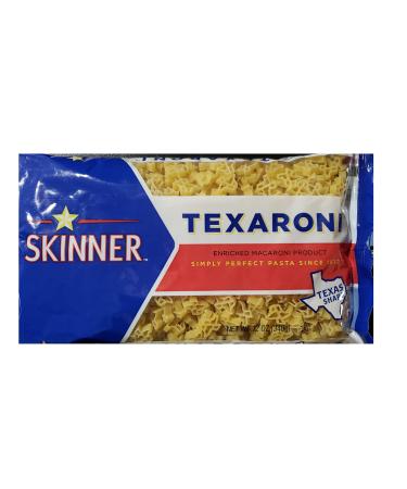 Skinner Texas Shaped Pasta, Non-GMO, Low Fat, Sodium Free, Cholesterol Free (1 Bag, 12 Oz)