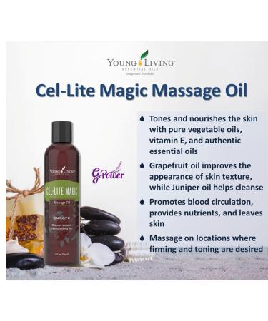Buy Young Living Cel-Lite Magic Massage Oil 8 oz | Premium Essential Oil for Relaxation Healthy Skin & Hair | Moisturizing Aromatherapy Skincare - Buy Online on GoSupps.com
