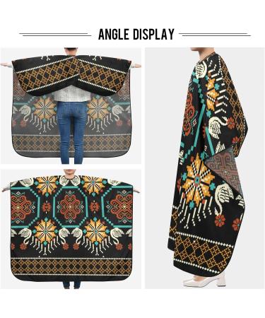 Waterproof Vintage Flower Yellow Barber Cape - Cheetah Haircut Bib for Men & Women | Unisex Hair Cutting Cape (8rp1a - Buy Online on GoSupps.com