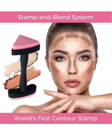 Contouring & Highlighting Make-up Stamp | Perfect Contour Tool for Powder, Liquid, & Cream | Contour Applicator for Flawless Results - Buy Online on GoSupps.com