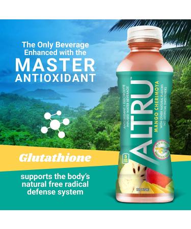 ALTRU Exotic Fruit Flavored Water 12 Pack | Patented Antioxidant & Electrolyte Blend | Glutathione | Keto | Zero Sugar | Variety Pack - Buy Online on GoSupps.com