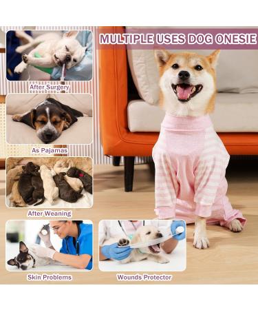 Lelepet One - Medical Pet Shirt for Dogs | Protective Suit for Recovery | Wound Protection Pajamas for Small Medium Large Dogs - Pink XL - Buy Online on GoSupps.com