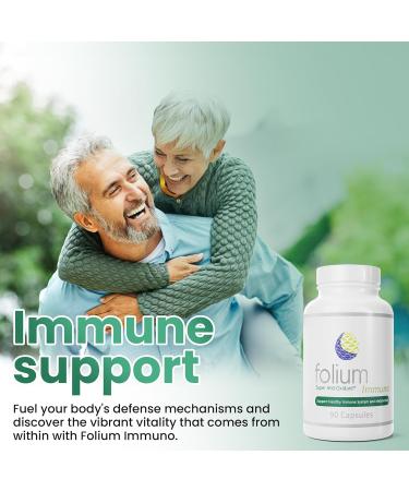 Folium Immuno Inflammation Support Supplement-Pine Parts GrapeSeed Ginger Turmeric Green Tea White Pepper & Pomegranate-90 Count - Buy Online on GoSupps.com