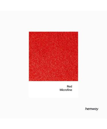 Hemway Ultra-Schein-Glitter 1/256 - Red Microfine Cosmetic Safe Glitter 100g | International Shipping - Buy Online on GoSupps.com
