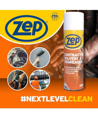 Zep Contractors Solvent & Degreaser 500ml - Glue Remover Silicone Sealant Remover Super Glue Remover Solvent Cleaner Glue Remover Solvent Sticky Stuff Remover Tar and Glue Remover - Buy Online on GoSupps.com