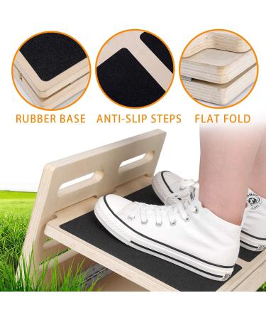 Professional Wooden Slant Board - Adjustable Incline Calf Stretch & Balance Exercise Equipment - Buy Online on GoSupps.com
