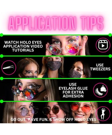 Classic Holographic Eye Makeup Stickers - International Shipping Available | Shop Now - Buy Online on GoSupps.com