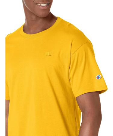 Champion Men's Unisex Classic Cotton Tee - Large Team Gold C Logo - Buy Online on GoSupps.com