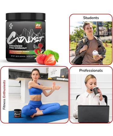 Enhanced Pre Workout Powder for Men & Women - Boosts Focus, Mood & Performance 8g L-Citrulline, Himalayan Pink Salt, Electrolytes & Natural Flavors with No Artificial Colors Strawberry Surge 1.56 Pound (Pack of 1) - Buy Online on GoSupps.com