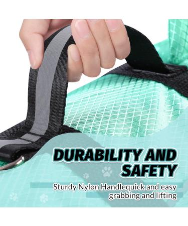 Queenmore Dogs Wowers - Ripstop Lifeguard Dog Float with Handle for Kayak Swimming | Medium Small Large | Light Blue - Buy Online on GoSupps.com