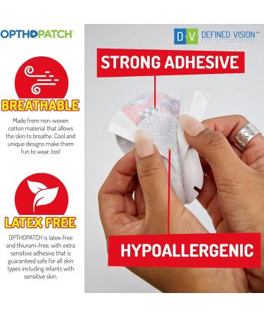 OPTHOPATCH Color Your OWN Eye Patches | 70 Pack Extra Sensitive Adhesive for Kids + 2 Reward Charts - International Shipping Available - Buy Online on GoSupps.com
