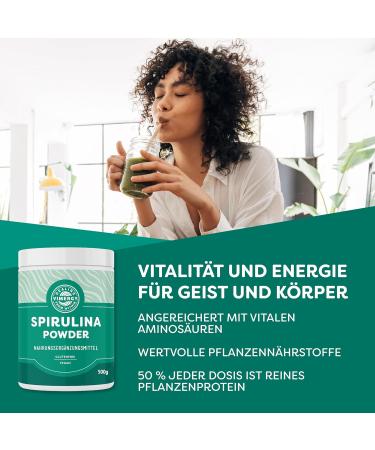 Vergy Spirulina Powder 500g - Fast-Absorbable Vegan Superfood Gluten-Free No Fillers or Additives - Buy Online on GoSupps.com