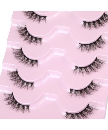 Natural Half Eyelashes | Lvmixwig Cat Eye Wispy Short False Lashes for a Flawless Look - Buy Online on GoSupps.com