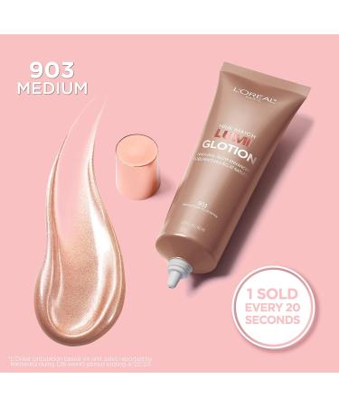 L Or al Paris Telescopic Mascara Eyelash Lengthening Mascara Unique Non-Clumping Formula Deliverin & True Match Lumi Glotion Natural Glow Enhancer Instantly Hydrates and Illuminates Skin Black Mascara + Glow Enhancer 40 Ml - Buy Online on GoSupps.com