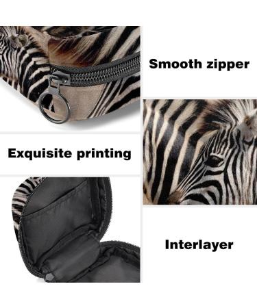 Zebra Print Sanitary Napkin Storage Bag | Menstrual Cup Pouch for Girls & Women | Feminine Period Pads Holder | Multicoloured - Buy Online on GoSupps.com