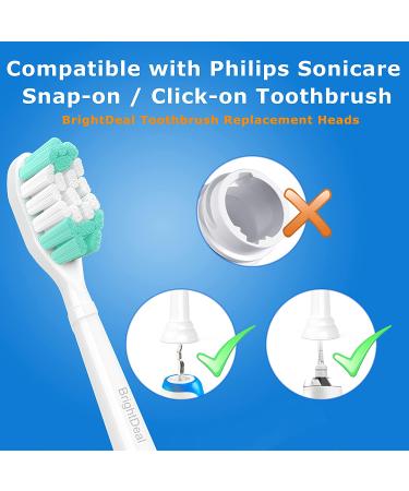 4 Pack Replacement Toothbrush Heads for Philips Sonicare ProtectiveClean 4100 5100 6100 - White - Compatible with DiamondClean, EasyClean, PowerUp - Improve Gum Health - HX6817/01 HX6857/11 - BrightDeal - Buy Online on GoSupps.com