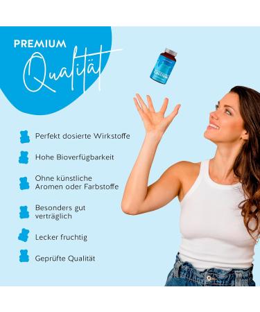 Calcium Gummy Bears - Vegan Sugar-Free Bone & Tooth Support - 500mg 45 Pieces - Bears with Benefits - Buy Online on GoSupps.com