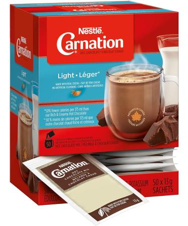 CARNATION Hot Chocolate Hot Cocoa Light Sachets 6 Boxes 50x13g (300 Count) - Buy Online on GoSupps.com