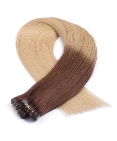 Tape In Hair Extensions #17/20 Ombre - 40cm - 30 Bricks - 100% Remy Real Hair with Adhesive Tape - Brothy Novon - Buy Online on GoSupps.com