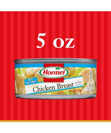 Hormel Premium Chunk Chicken Breast in Water 5oz (12 Pack) - Quality Canned Chicken - Buy Online on GoSupps.com